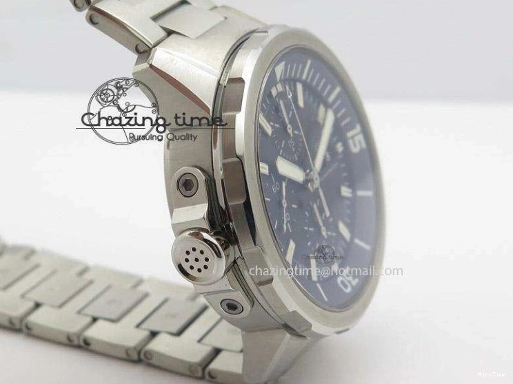MIROTIME 0520 Classic Aquatimer Chrono IW376803 V6F 1:1 Best Edition Black Dial On SS Bracelet A 7361